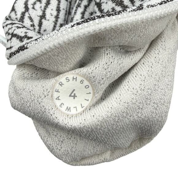 Lululemon Squad Goals Hoodie In Sheer Luon Pebble Jacquard V1 White Black - Picture 5 of 5